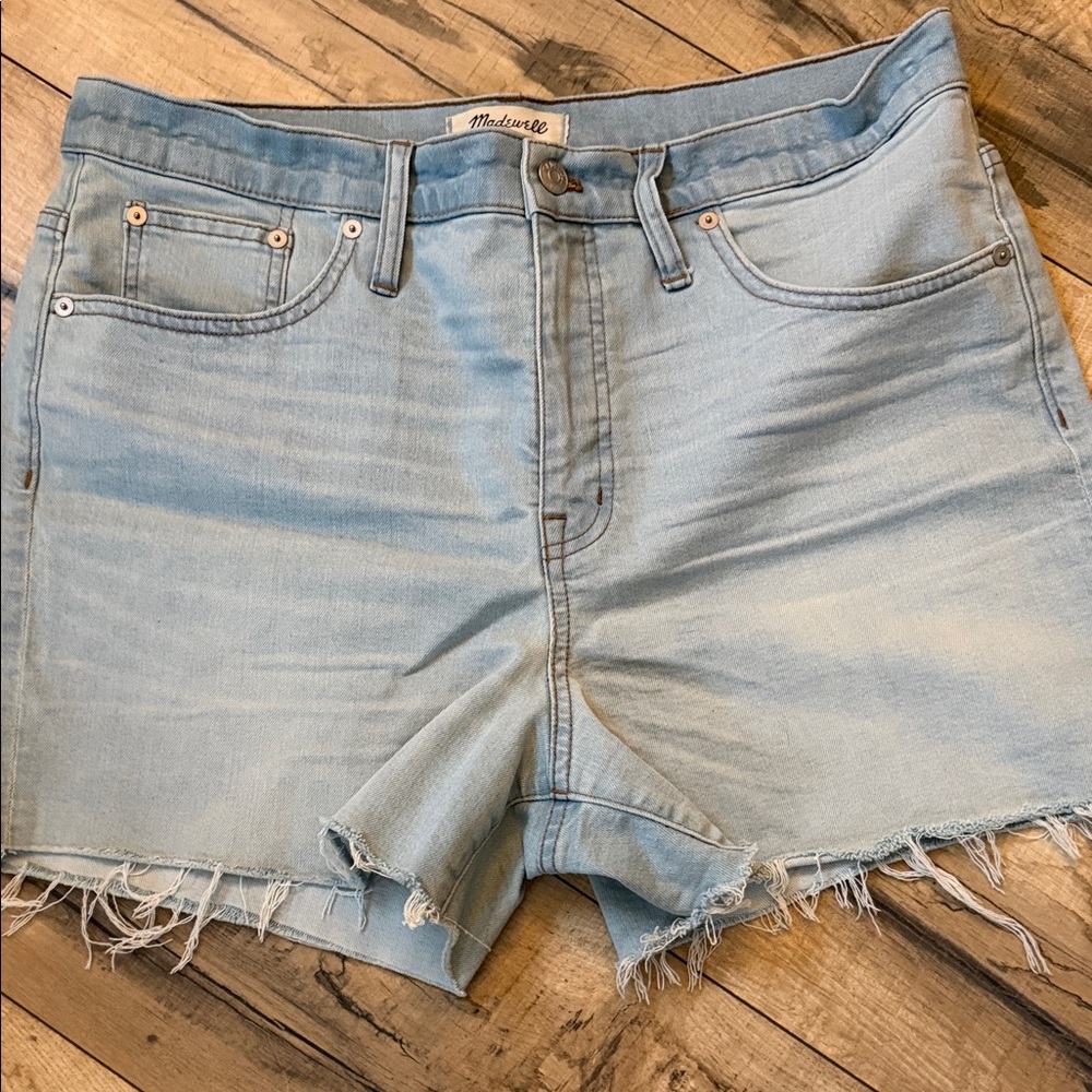 Madewell Sky Blue Denim Shorts